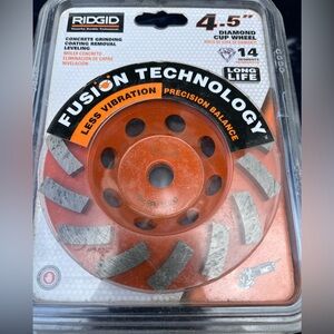 ⭐️ NEW ⭐️ RIDGID 4.5" DIAMOND CUP WHEEL
